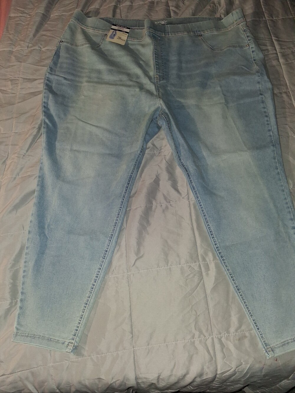 Terra & Sky Skinny High Rise Jegging - Lightwash -4X(28W-30W)